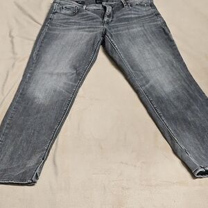 White House Black Market - Gently Worn - High Rise Slim - Dark Gray Washed Jeans